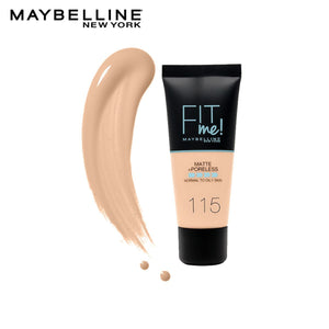 Maybelline - Fit Me Liquid Foundation Matte & Poreless - 115 Ivory