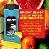 Axe Sport Blast Body Wash, Charge & Hydrate, 473- mL