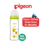 Pigeon SofTouch Wide-Neck Glass Bottle Bees 240-ml