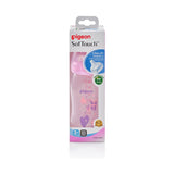 Pigeon Softouch Peri Plus Clear PP Feeding Bottle, Pink, 240-ml
