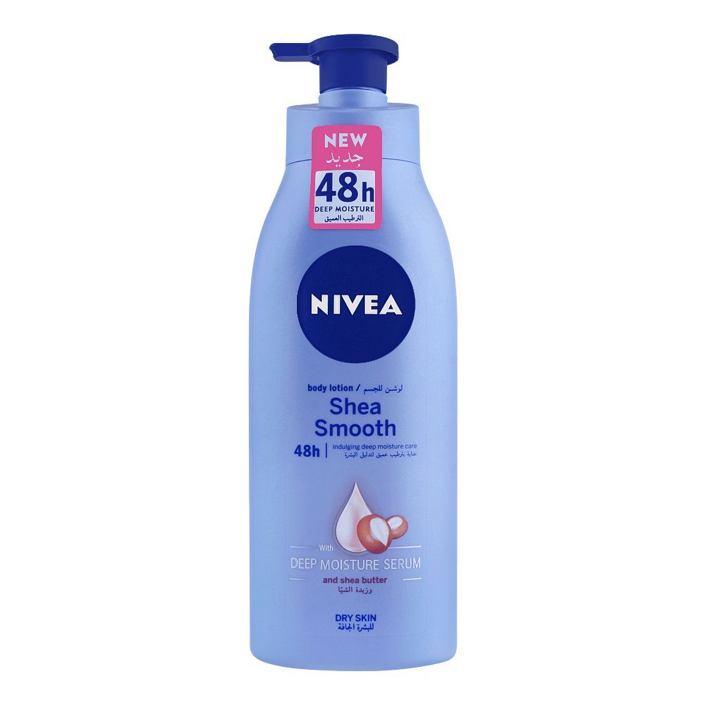 Nivea Shea Smooth Dry Skin Body Lotion, With Deep Moisture Serum, 250ml