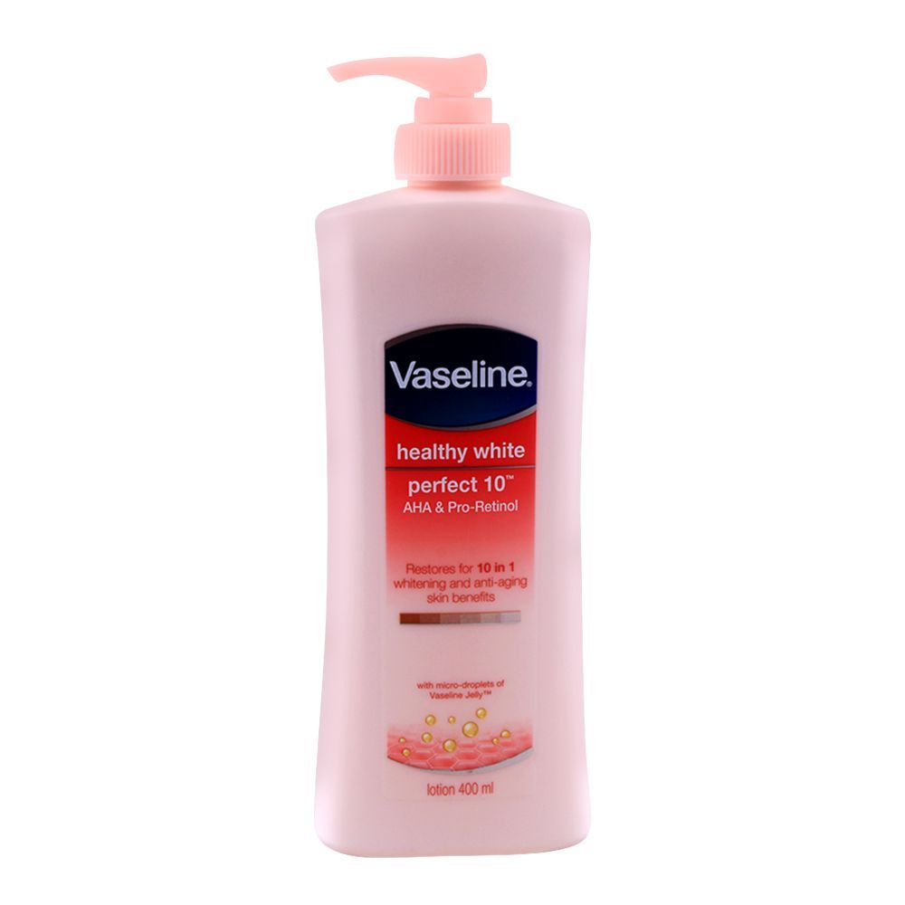 Vaseline Healthy White Perfect 10 AHA & Pro-Retinol Body Lotion, 400ml