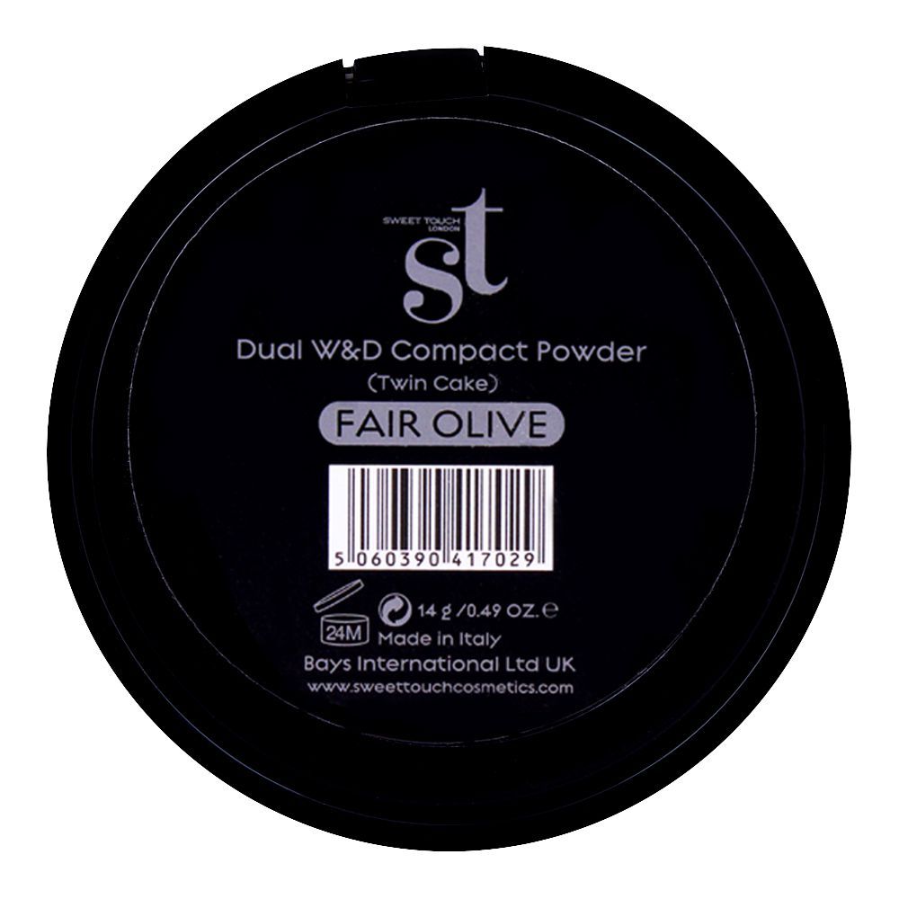 ST London - Dual Wet & Dry Compact Powder - Fair Olive
