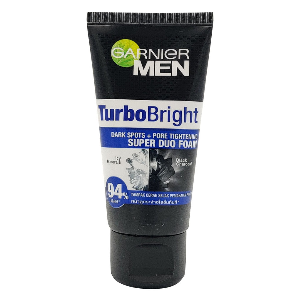 Garnier Men Turbo Bright Dark Spots + Pore Tightening Super Duo Foam, 100-ml