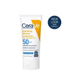 CeraVe Hydrating Mineral Face Sunscreen Lotion SPF 50 75-ml