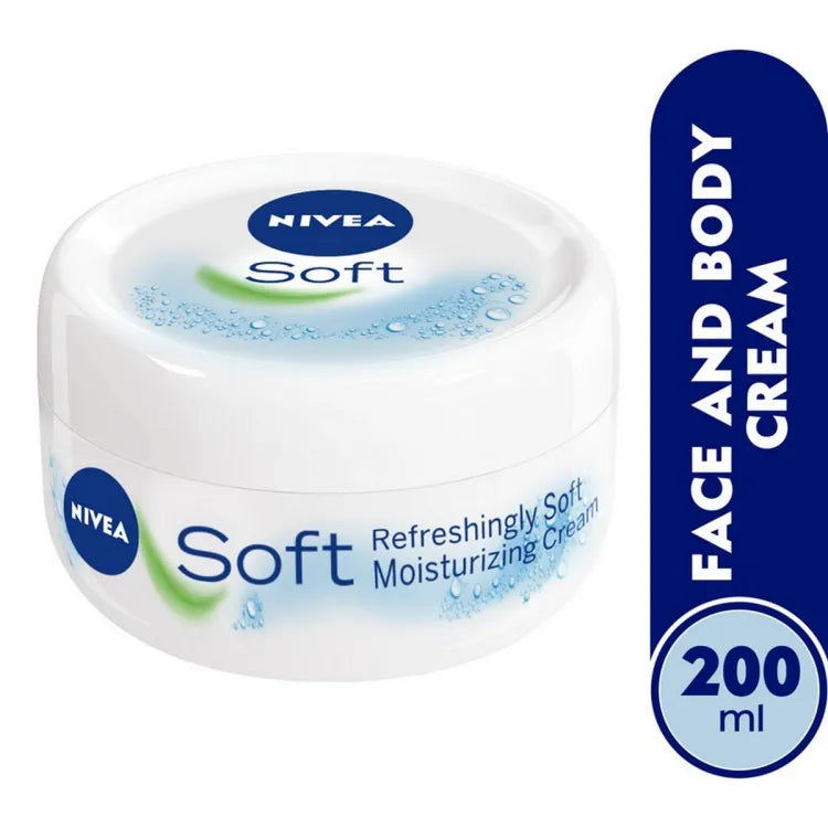 Nivea Soft Refreshing & Moisturizing Cream, 200-ml