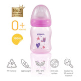 Pigeon SofTouch™ Wide-Neck PP Nursing Bottle, Pink 160-ML