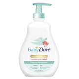 Baby Dove Sensitive Skin Care Baby Wash For Baby Bath Time Fragrance Free Moisture Fragrance Free and Hypoallergenic, Washes Away Bacteria 384ml