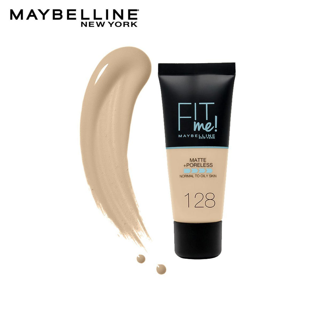 Maybelline - Fit Me Liquid Foundation Matte & Poreless - 128 Warm Nude