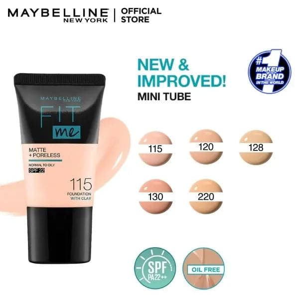 Maybelline Fit Me Matte & Poreless Foundation 18ml - Brand City - Vegas ...