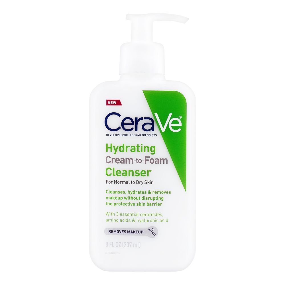 CeraVe Hydrating Cream-to-Foam Cleanser 237-ml