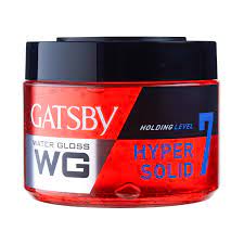Gatsby WG Water Gloss Hyper Solid Holding Power 7 Hair Gel, Wet Look, 300-gm