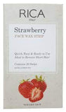 Rica Strawberry Face Wax Strip, 20-Pack, For Dry Skin