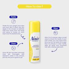 Nair Hair Remover Spray Lemon Fragrance 200-ml