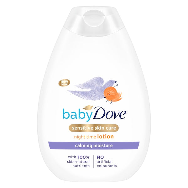 Baby Dove, Night Time Lotion for Sensitive Skin, Calming Moisture - 400-ml