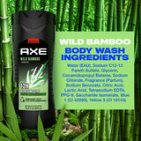 AXE  Liquid Body Wash 12H Refreshing Scent Wild Bamboo 473-ml